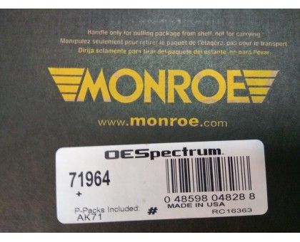 Передний газомасляный амортизатор Монро (71964) на Крайслер Вояджер 2