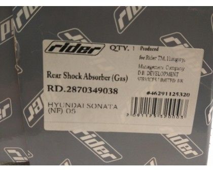 Задний газомасляный амортизатор Rider (RD.2870349038) Hyundai Sonata NF 2005-2010