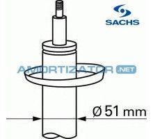 Амортизатор SACHS 100590, BMW 3 (E30), BMW 3 Touring (E30), BMW Z1, передній, газомасляний