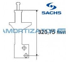 Амортизатор SACHS 170130, VW CORRADO (53I), VW GOLF II (19E, 1G1), VW PASSAT (3A2, 35I), VW PASSAT Variant (3A5, 35I), передній, газомасляний