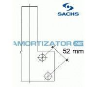 Амортизатор SACHS 170155, RENAULT CLIO I (B/C57_, 5/357_), передний, газомасляный