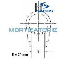 Амортизатор SACHS 200054, RENAULT LAGUNA I (B56_, 556_), передний, масляный