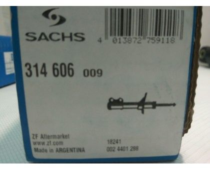 Задний газомасляный амортизатор Сакс (314606) на Мерседес Спринтер 2 с 2006
