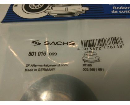 Опорный подшипник переднего амортизатора SACHS 801016