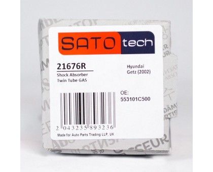 Задний газомасляный амортизатор SATO tech (21676R) Hyundai Getz