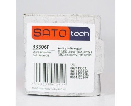 Передний масляный амортизатор SATO tech (33306F) VW Polo II (1986-1994)