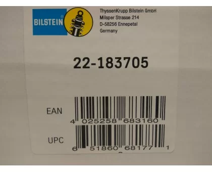 Передний газомасляный амортизатор Бильштайн (22-183705) на Фольксваген Поло 5 (с 2009)