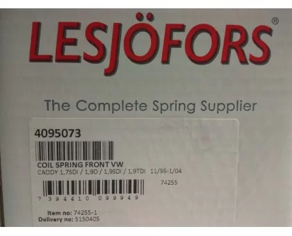 Передня пружина VW CADDY II, LESJOFORS 4095073 Передня пружина VW CADDY II, LESJOFORS 4095073