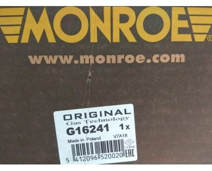 Задний левый газомасляный амортизатор Monroe (G16241) Suzuki Baleno Задний левый газомасляный амортизатор Monroe (G16241) Suzuki Baleno