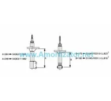 Передний амортизатор MONROE (R11060) AUSTIN MAESTRO, AUSTIN MONTEGO, ROVER MAESTRO, ROVER MONTEGO, масляный