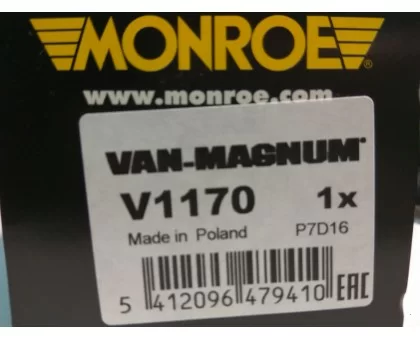 Задній газомасляний амортизатор Монро (V1170) на Фольксваген Транспортер Т5 Задній газомасляний амортизатор Монро (V1170) на Фольксваген Транспортер Т5
