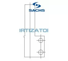 Амортизатор SACHS 110280, RENAULT SUPER 5 (B/C40_), передній, масляний