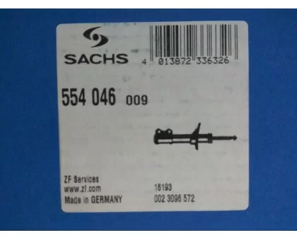 Амортизатор SACHS 554046, VOLVO S60, VOLVO S80 (TS, XY), VOLVO V70 II универсал (P80_), передний, газомасляный Амортизатор SACHS 554046, VOLVO S60, VOLVO S80 (TS, XY), VOLVO V70 II универсал (P80_), передний, газомасляный